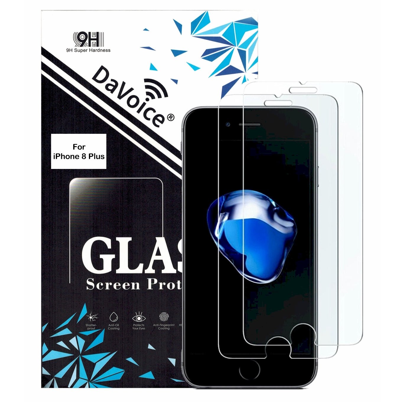 iPhone 8 Plus Screen Protector Tempered Glass Screen Protector – DaVoice